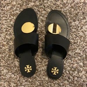 Tory Burch Gold Patos Sandals